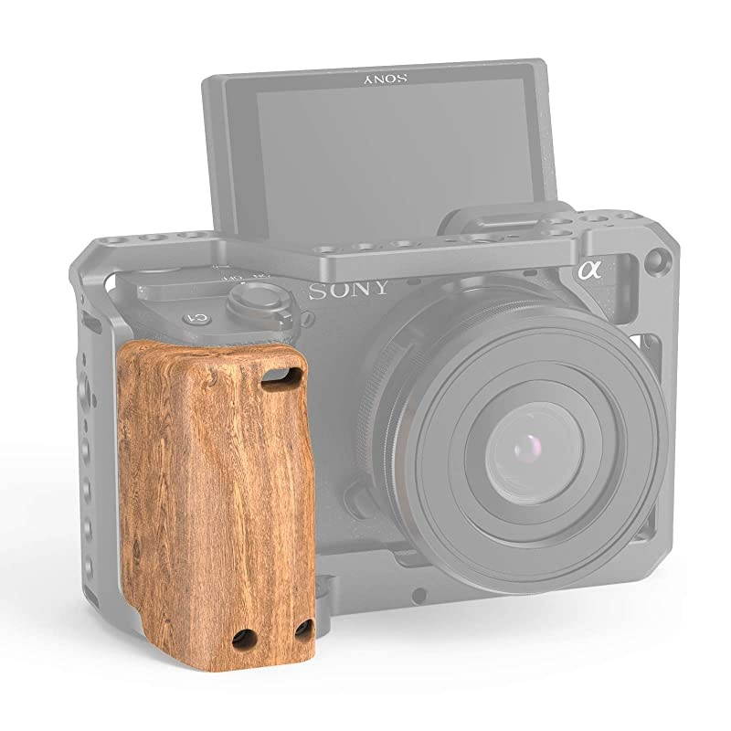 Wooden Handle Handgrip for Sony A6400 Cage APS2318