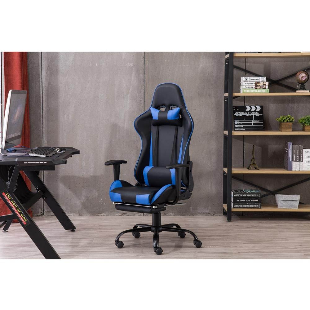 Executive Gaming Chair Office Chairs Computer Seat Racing Recliner W/ Footrest