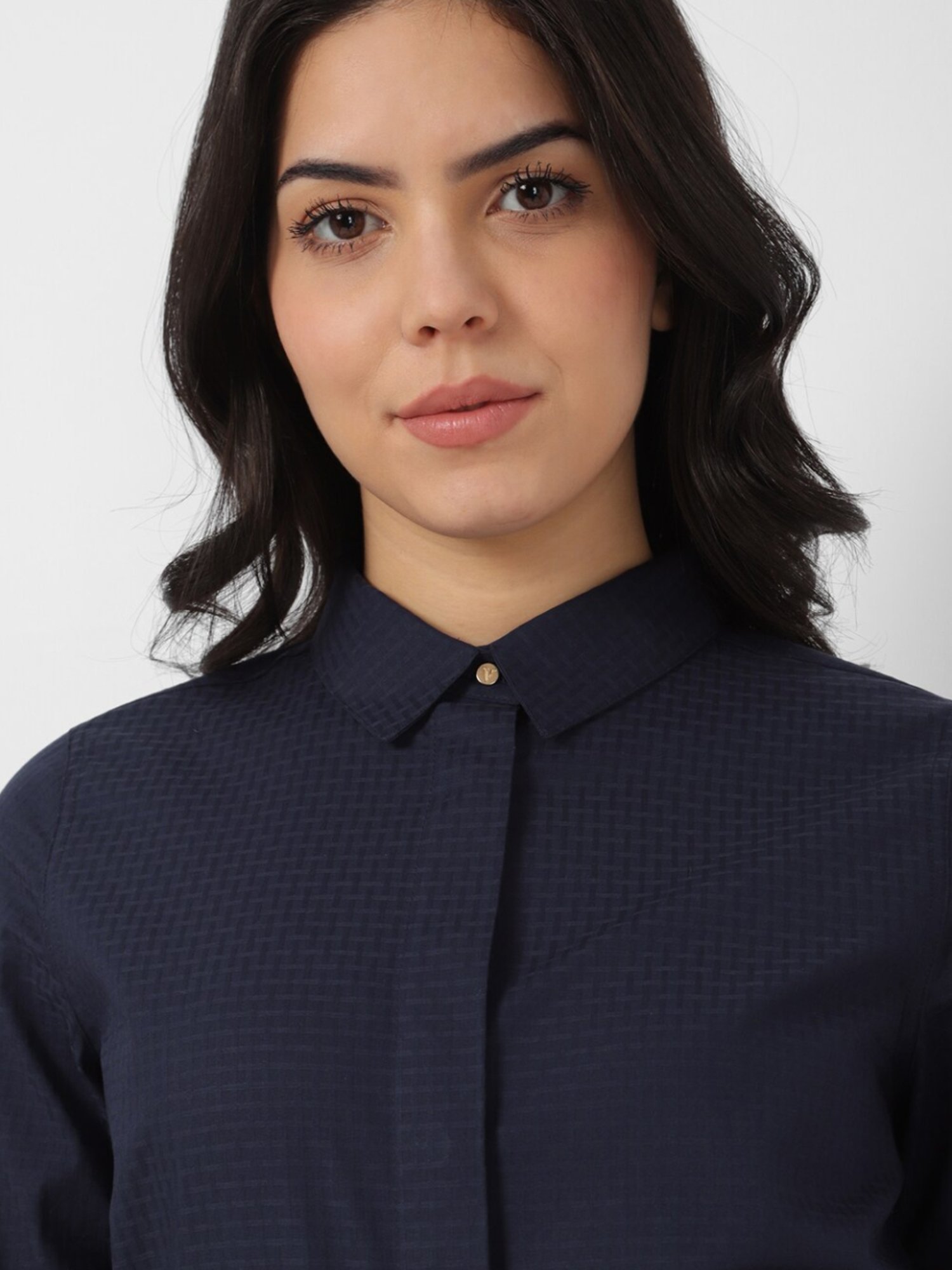 Van Heusen Maroon Plain Formal Shirt