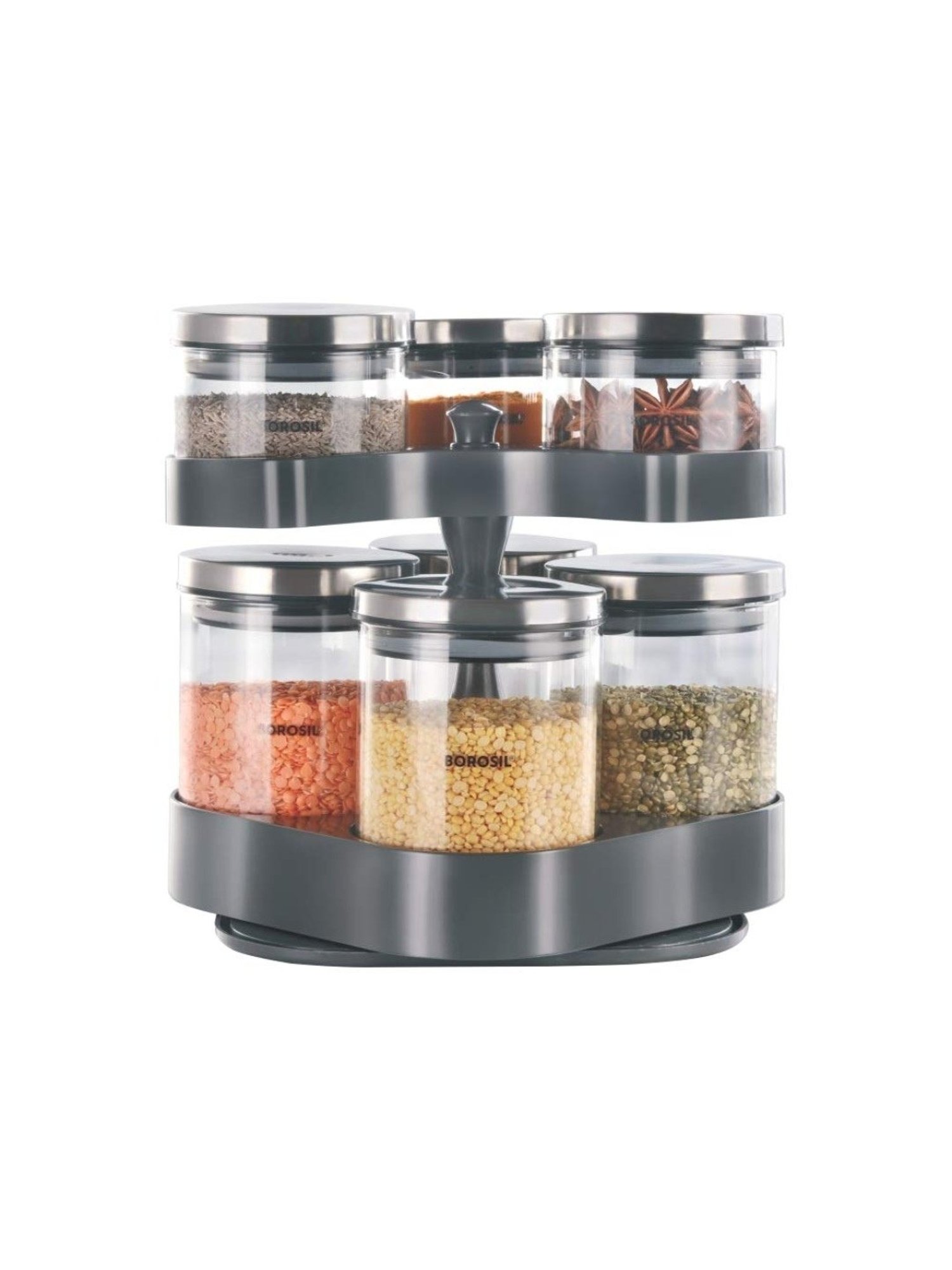 Borosil Transparent Glass Jar & Container (600ml)