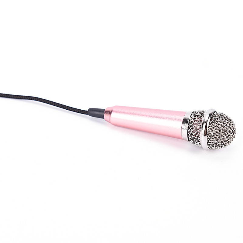 Hot Mini Karaoke Condenser Microphone for Phone Computer Mini Phone Microphone,gold