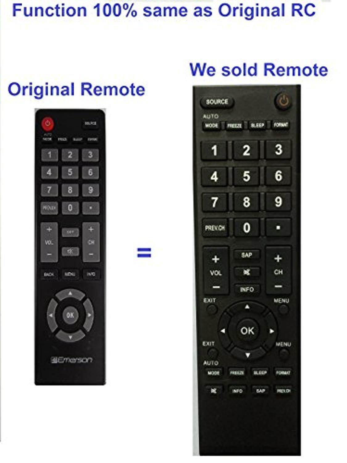 new emerson nh301ud replace remote for 22"~50" emerson tv lc391em3, le190em3, le220em3, lc501em3, le320em3, le260em3 rle220em3,