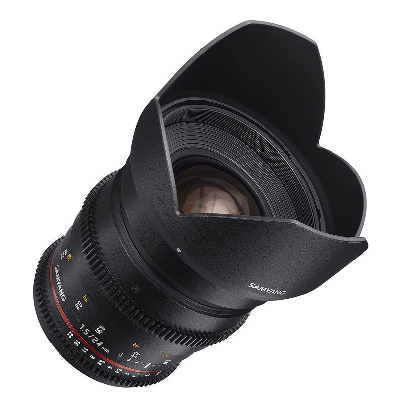 Samyang SYDS24M-NEX VDSLR II 24mm T1.5 Wide-Angle Cine Lens for Sony Alpha E-Mount Cameras (FE)