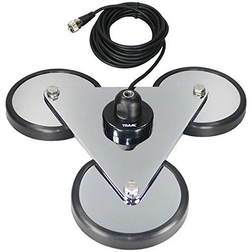 Tram Tri-Magnet Cb Antenna Mount with Rubber Boots & Coaxial Cable, 5"
