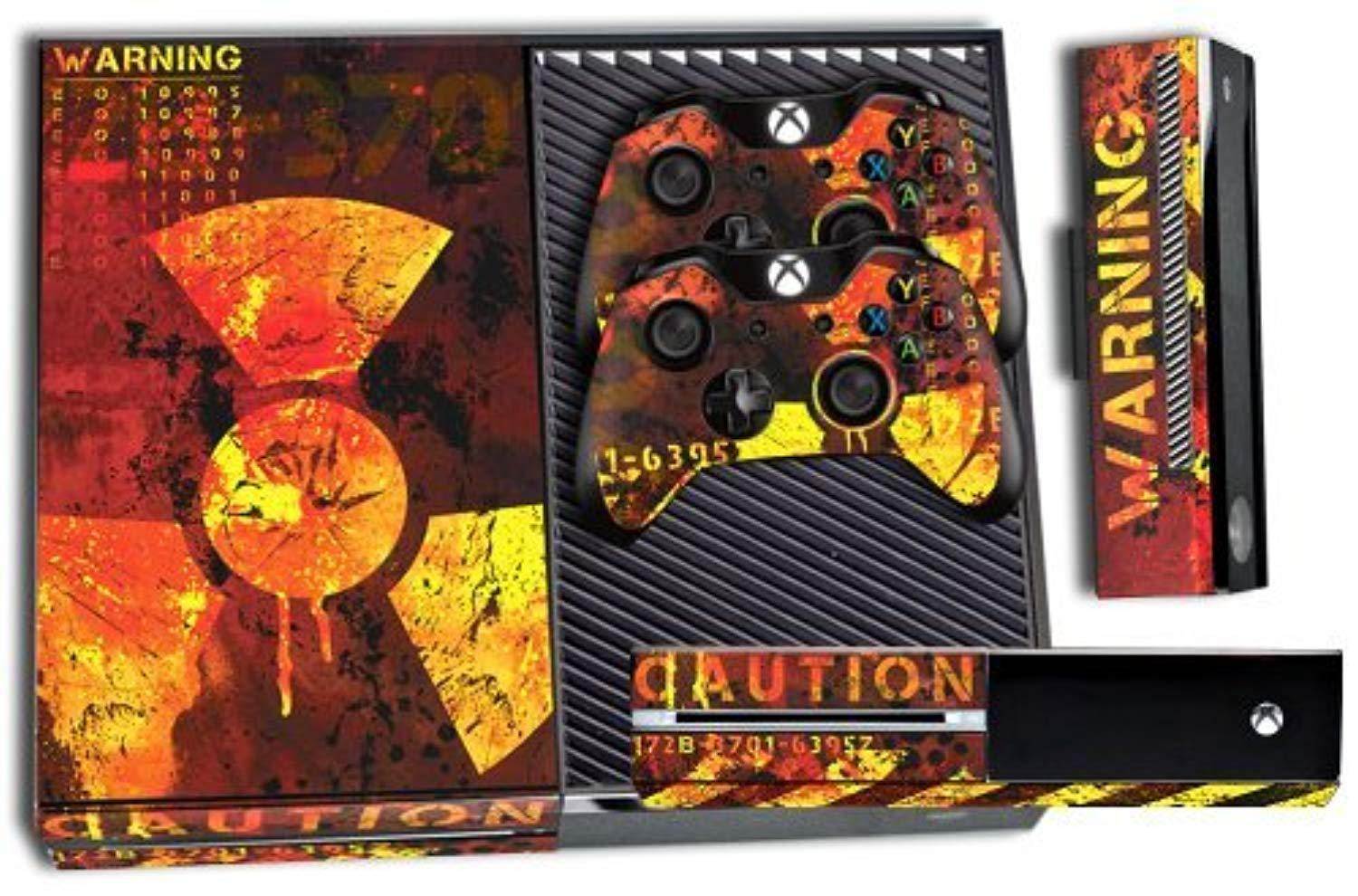 Designer Skin Sticker for the Xbox One Console With Two Wireless Controller Decals- Meltdown