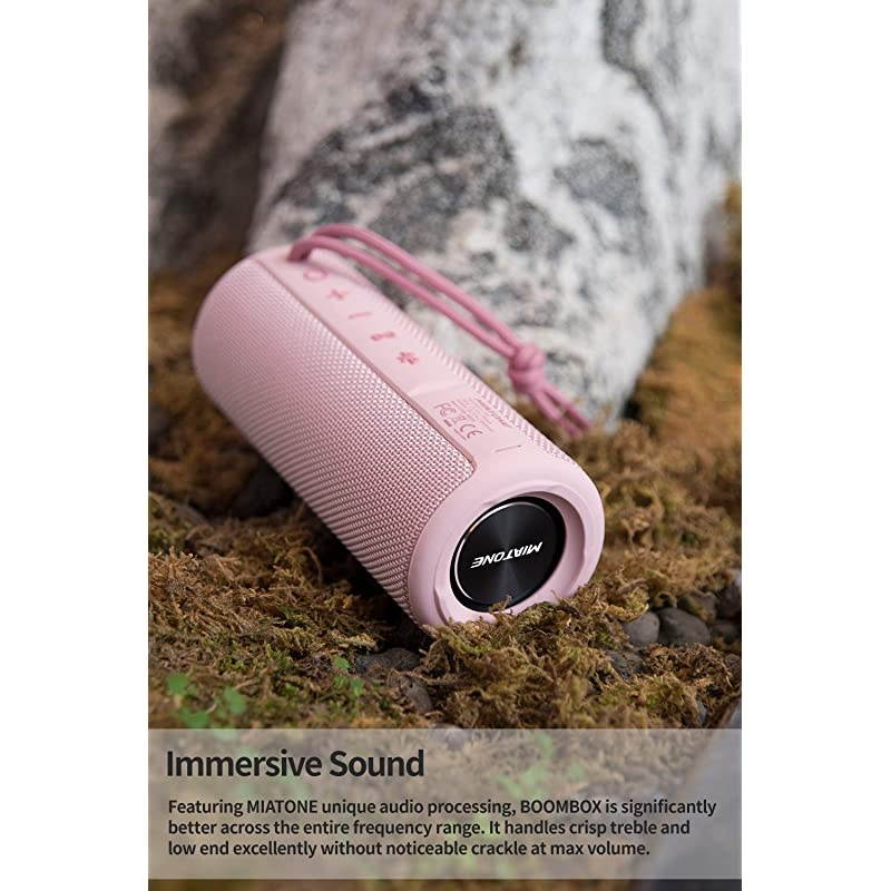 Outdoor Portable Bluetooth Wireless Speaker Waterproof Pink