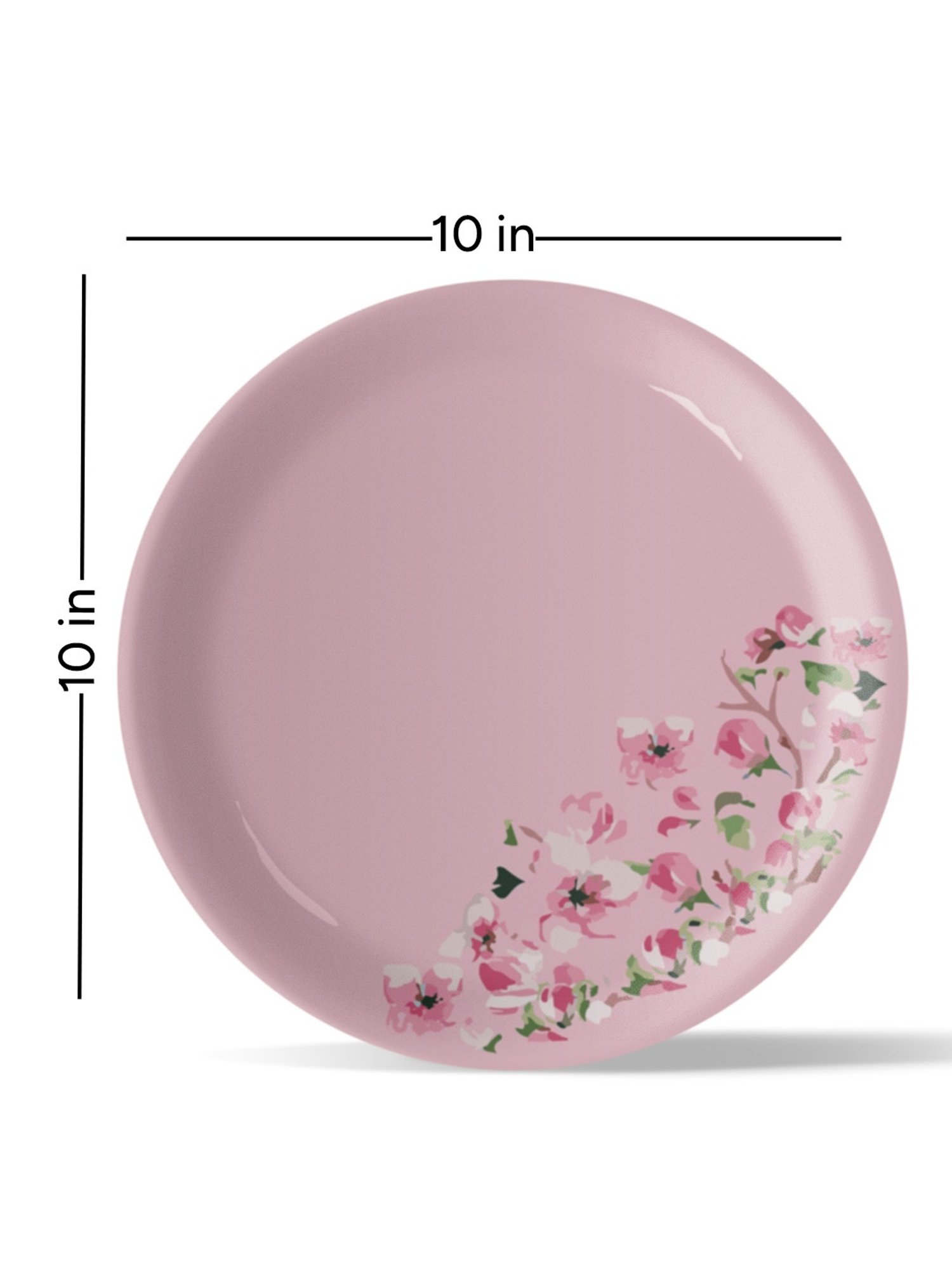 Nestroots Victorian Ditsy Printed Multicolor Porcelain Wall Plate