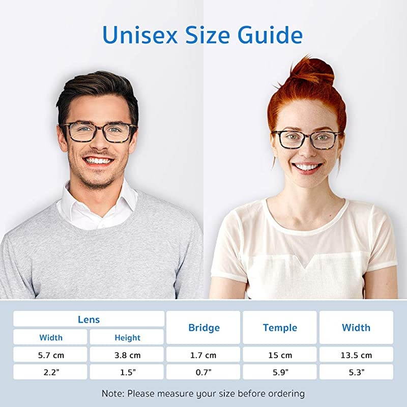 Blue Light Blocking Glasses Computer Reading Glasses Prevents Eyestrain Transparent UV Filter Lens TR90 Frame Lightweight Blue Light Filtering Glasses for Men amp Women Brown