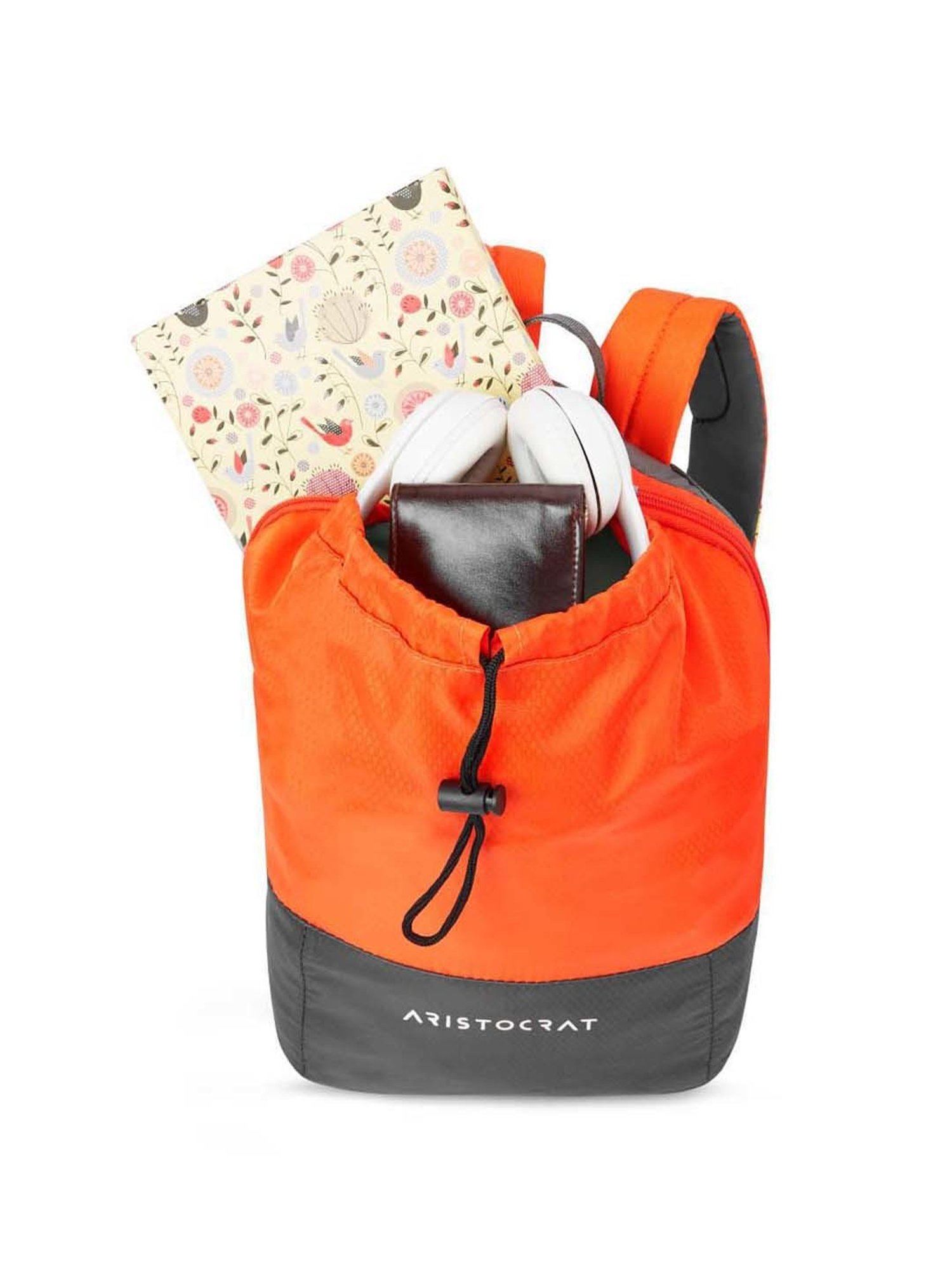 Aristocrat 26 Ltrs Orange Medium Backpack