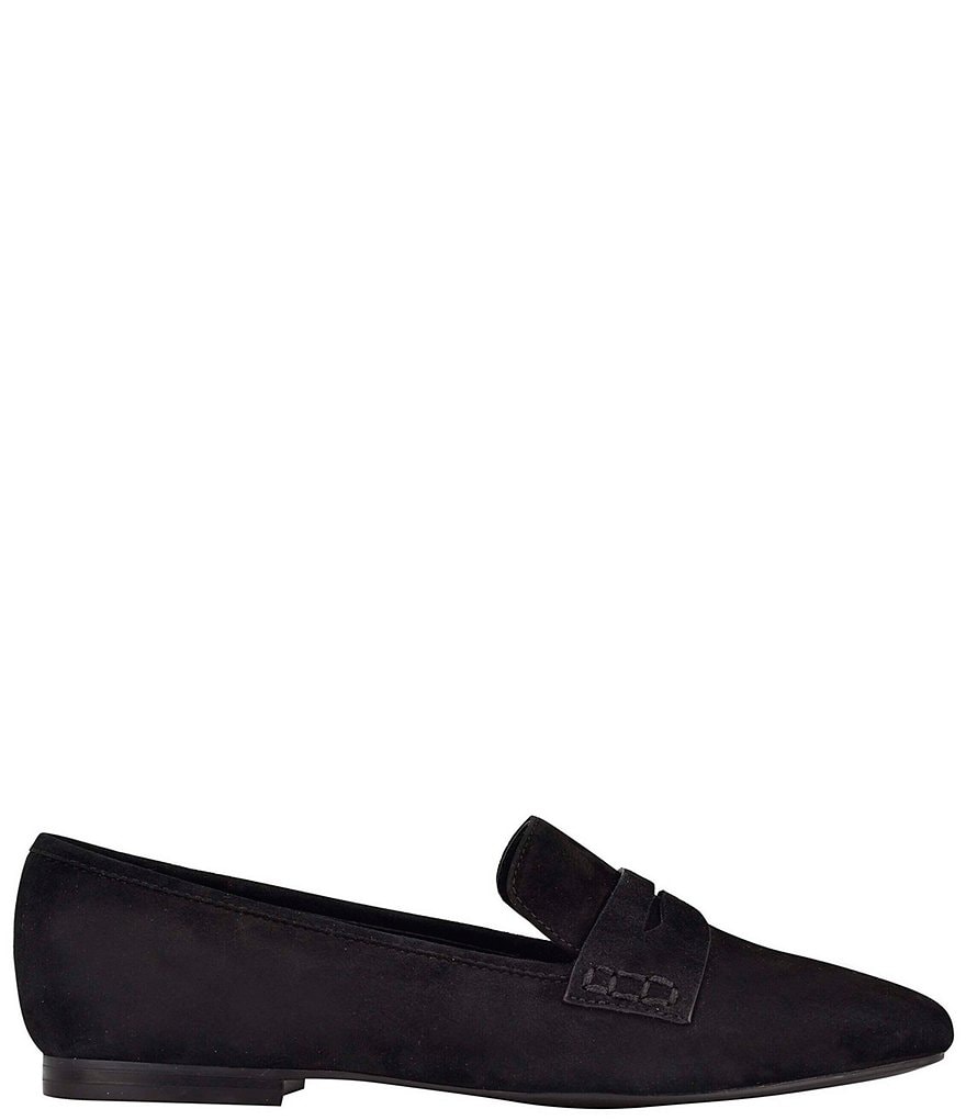 Calvin Klein Fancy Suede Square Toe Penny Loafers