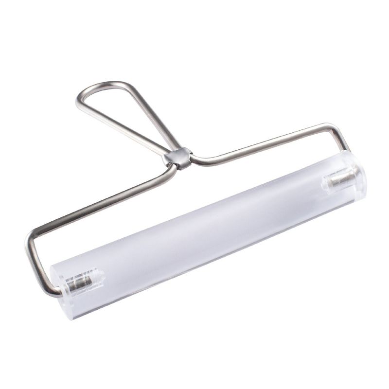 Acrylic Roller for Polymer Clay - 6" Clear Rolling Pin with Handle, Ceramics Clay Pottery DIY Craft Tool for Modelling, Shaping and Sculpting