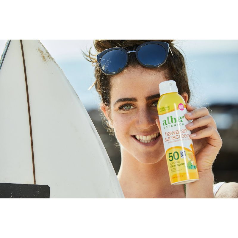 Alba Botanica Hawaiian Coconut Sunscreen Spray - SPF 50 - 6 fl oz