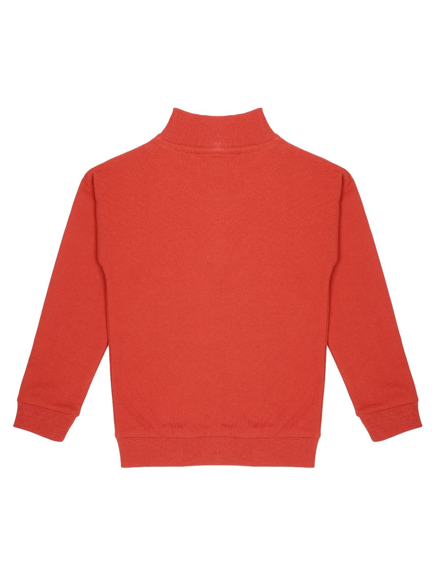 Plum Tree Kids Red Solid Full Sleeves Sweatshirt