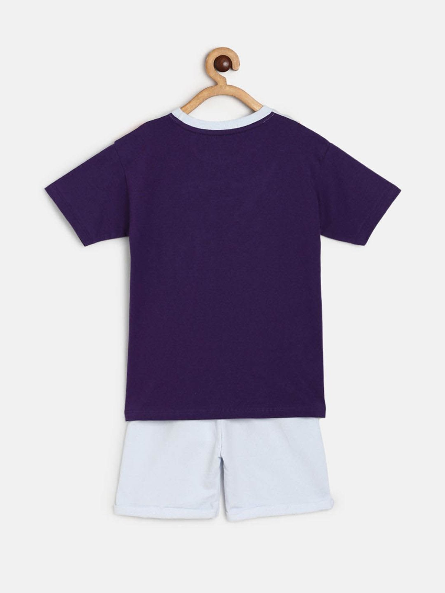 MINIKLUB Boys Multicolor Color Block T-Shirt with Shorts