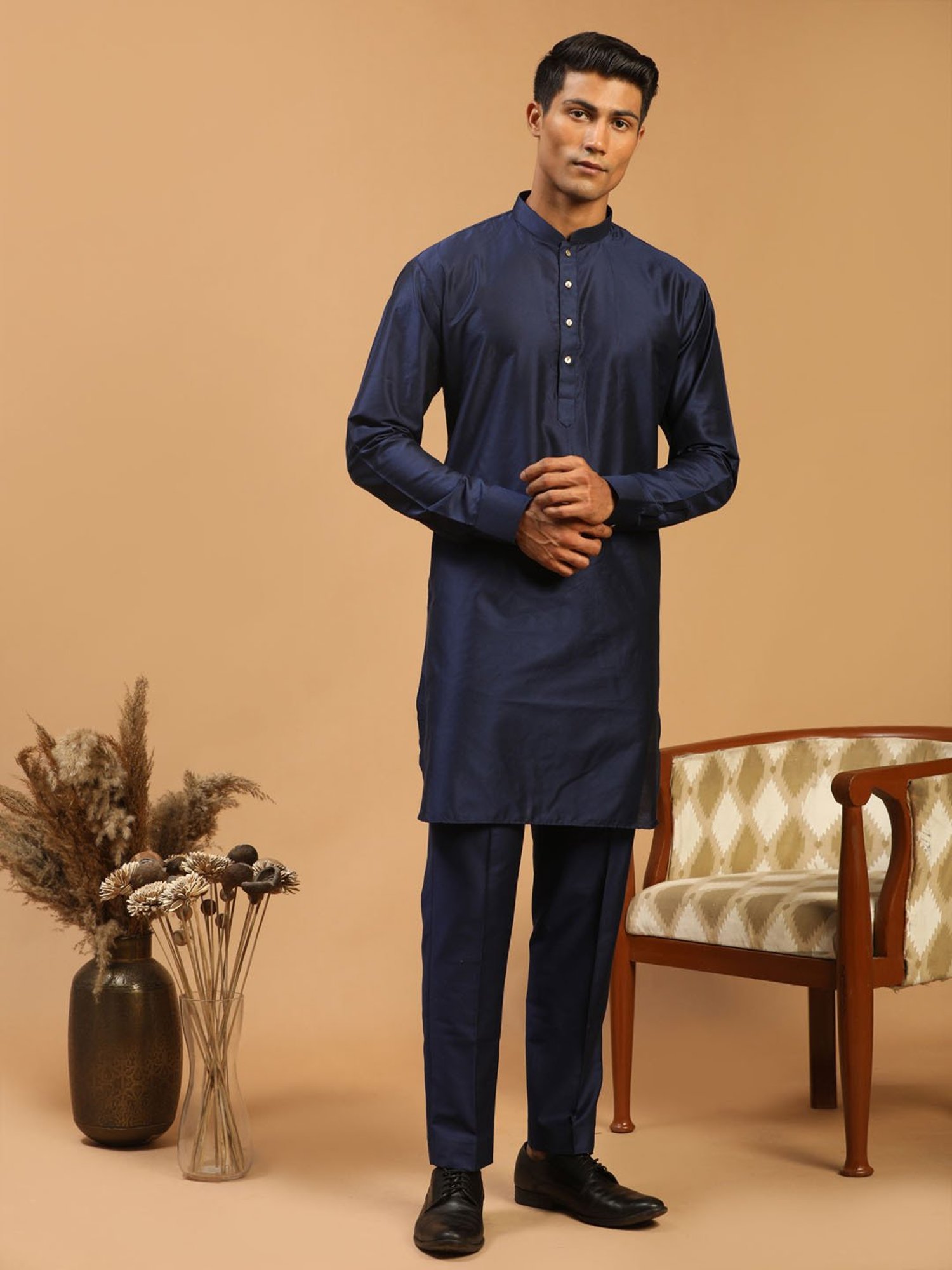 Sanwara Sea Green & White Cotton Regular Fit Chikankari Kurta Bottom Set