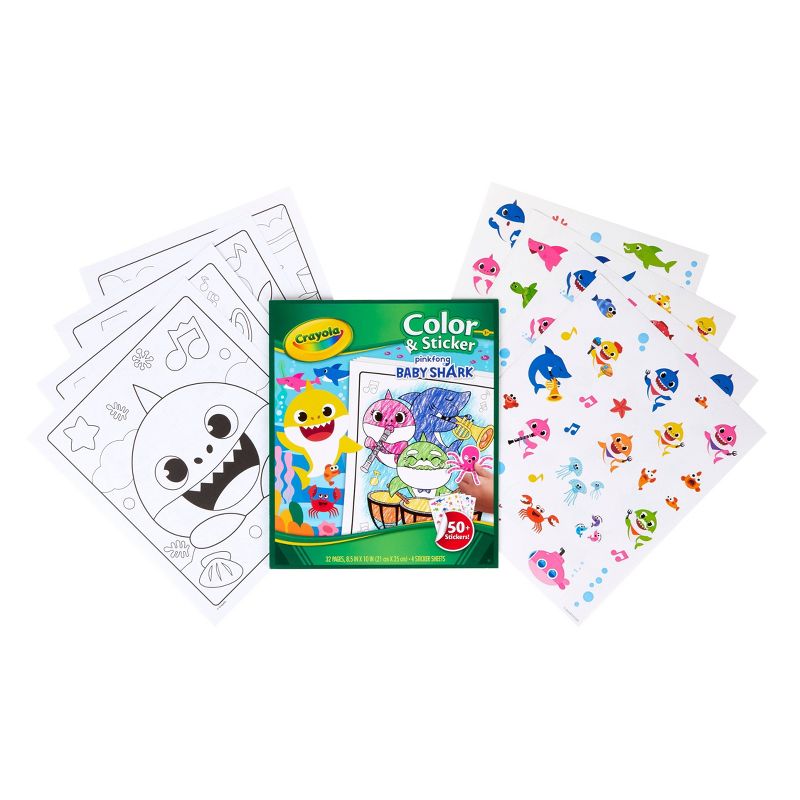 Crayola Baby Shark Color & Sticker Book
