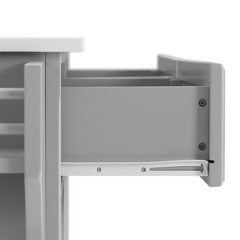 Alexandria Granite Top Kitchen Island/Cart Gray - Crosley