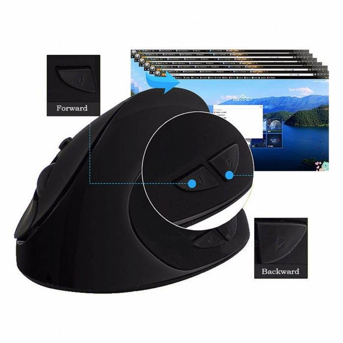 1600 DPI Ergonomic Vertical USB 2.4GHz Wireless Computer Mouse Cordless Optical Gaming Mice for PC Laptop Gamer