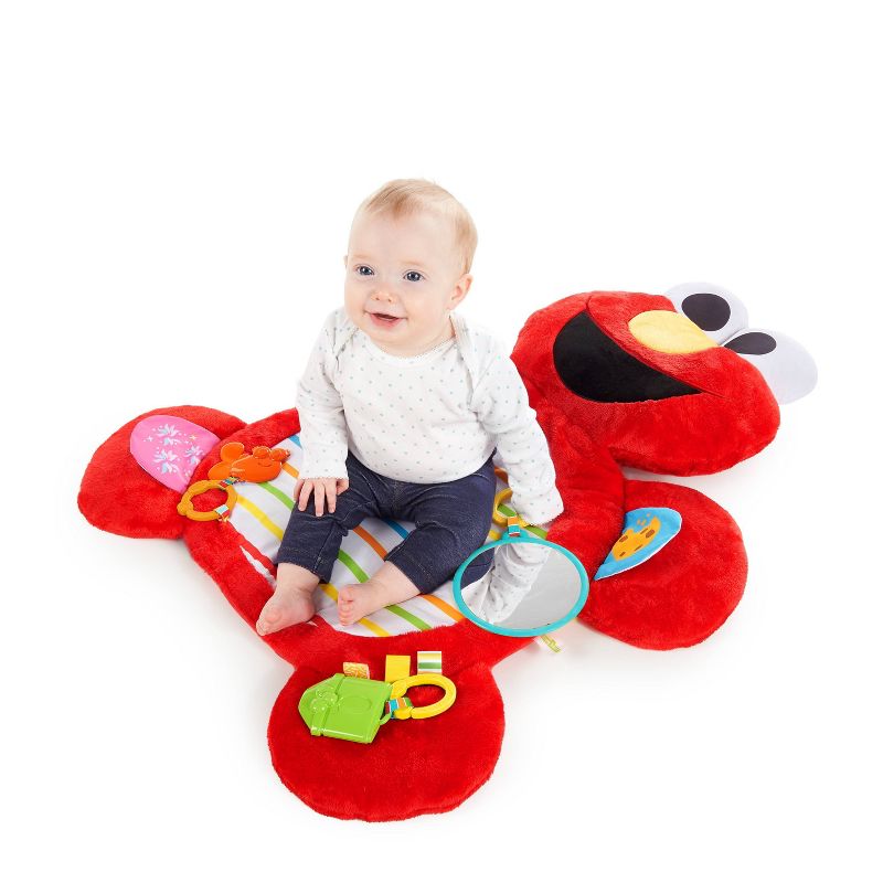 Bright Starts Sesame Street Tummy-Time Elmo Prop Mat
