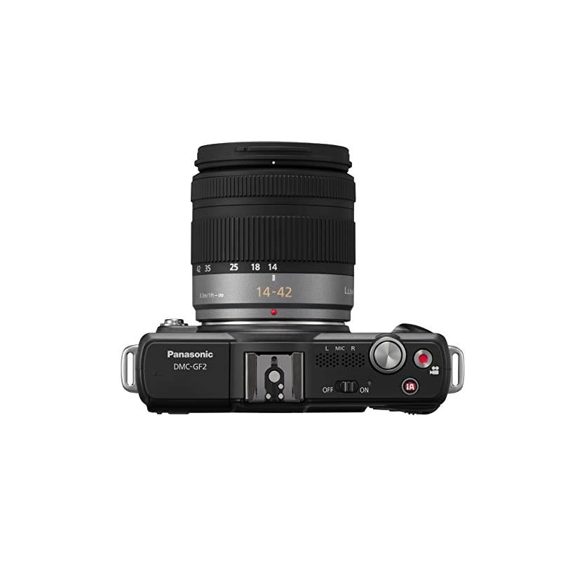 Lumix DMC-GF2 12 MP Micro Four-Thirds Mirrorless Digital Camera with 3.0-Inch Touch-Screen LCD and 14-42mm Lens (Black)