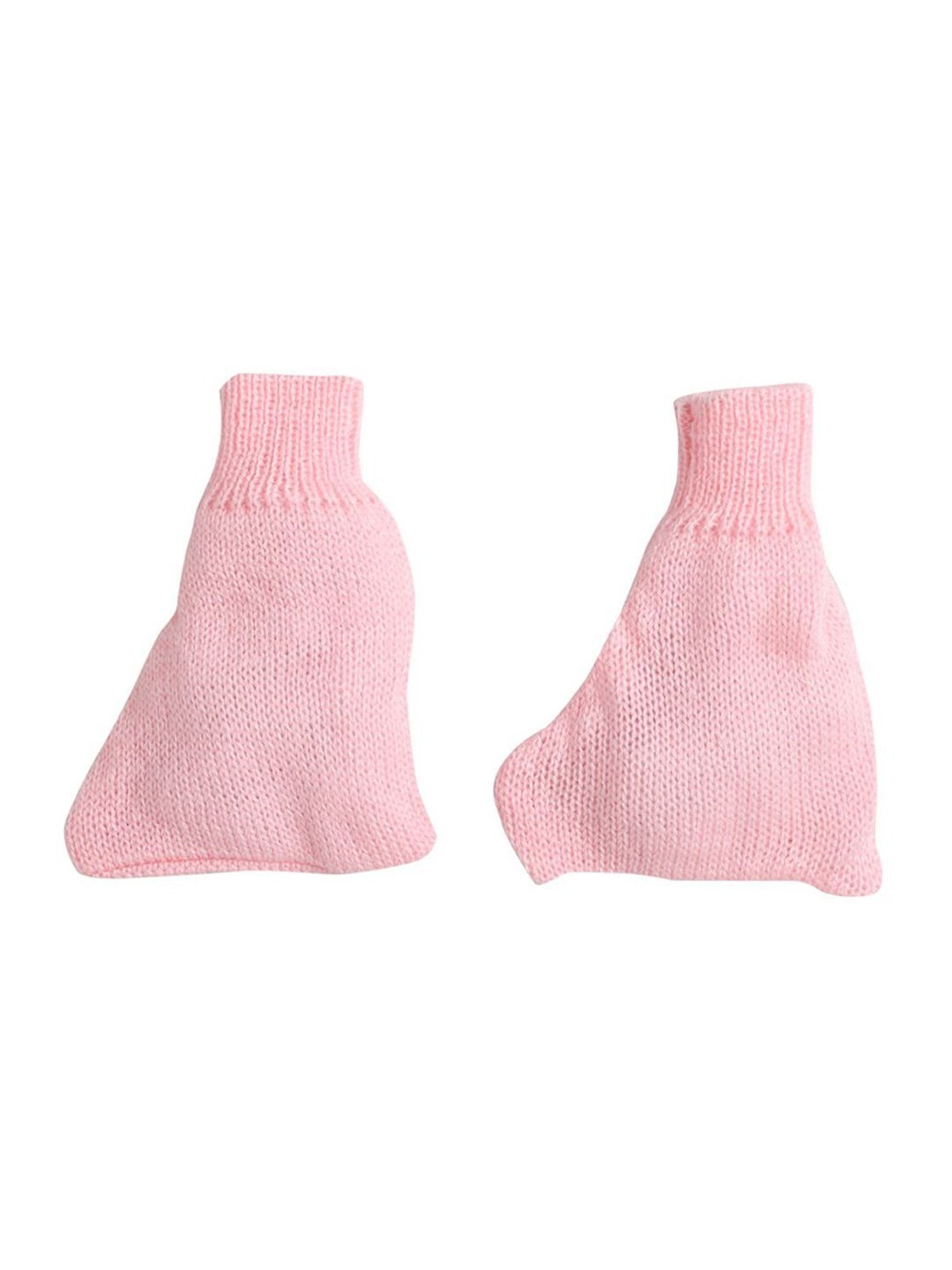 Little Angels Kids Pink Textured Pattern Full Sleeves Sweater Set
