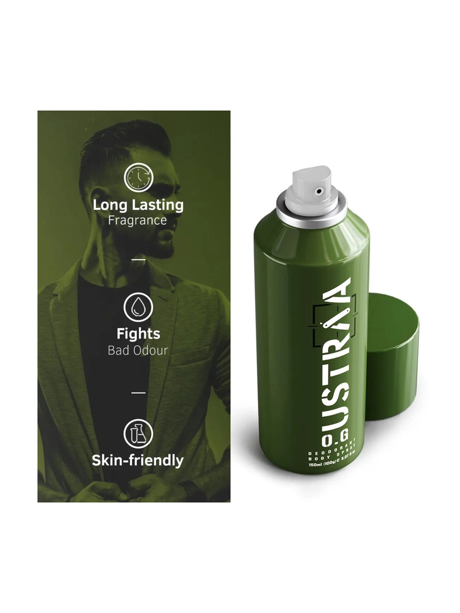 Ustraa O.G Deodorant & Face Mask Oily Skin - Set of 2