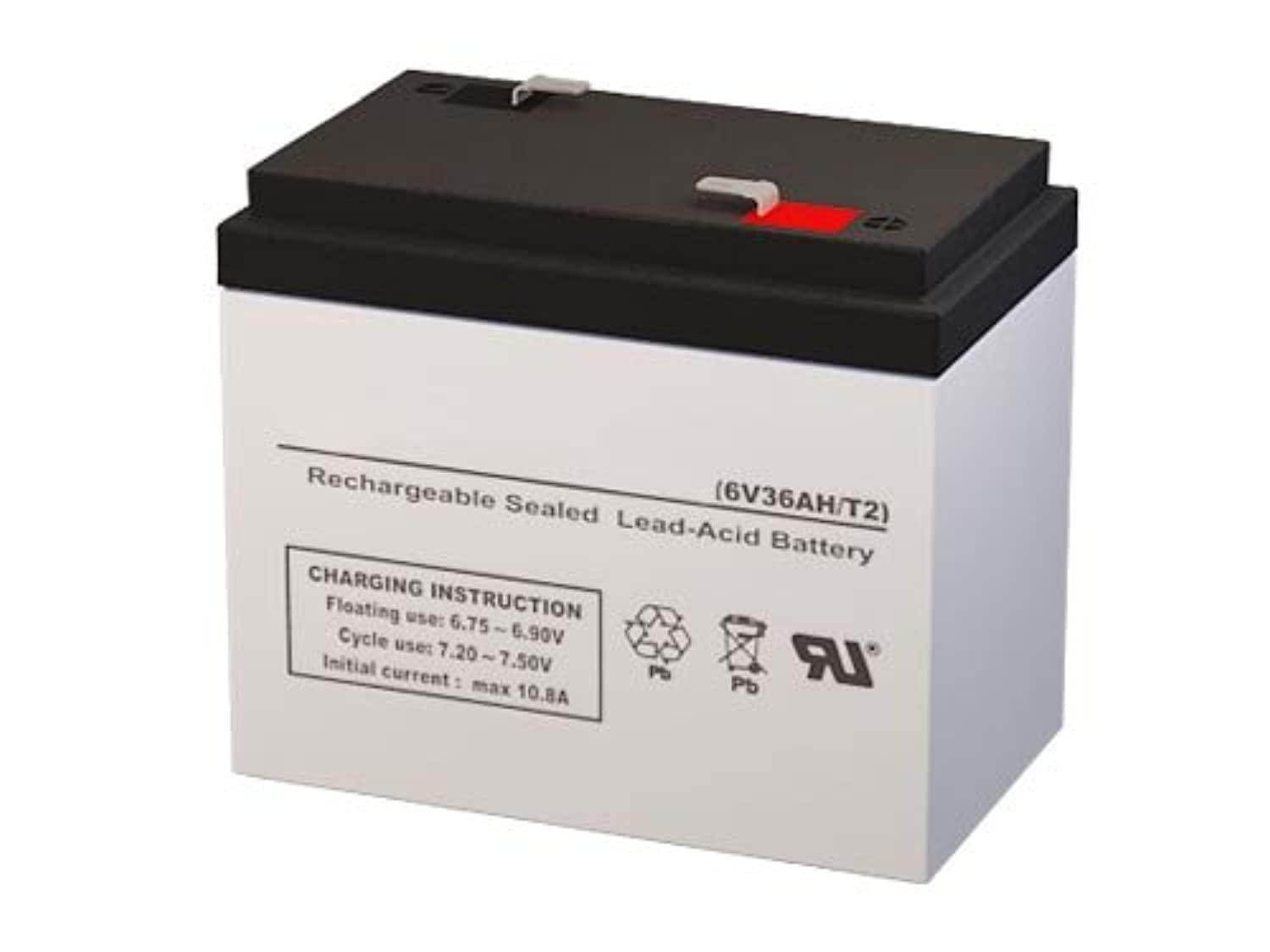 12-568 6 volt 36 amph sla replacement battery with f2 terminal