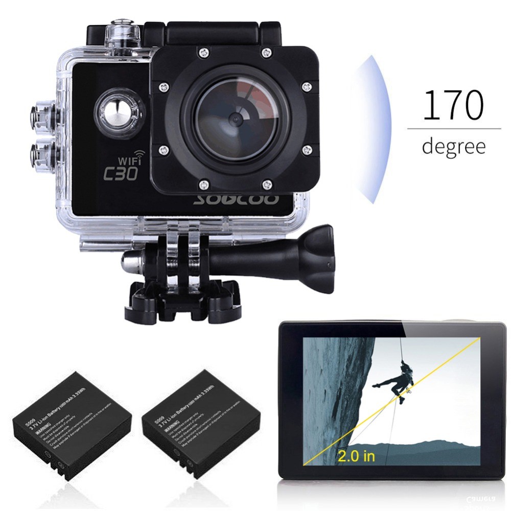 SOOCOO C30 NTK96660 4K Wifi Action Camera Gyro Diving 20MP 1080P/60FPS Full HD Waterproof Action Cam
