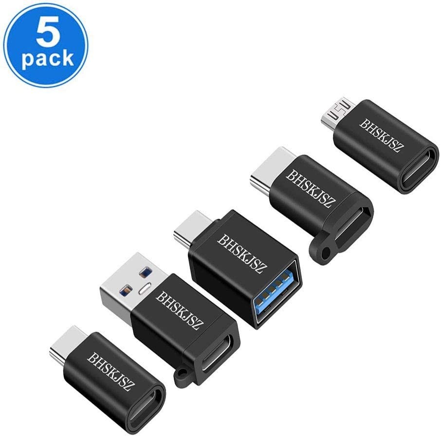 BHSKJSZ USB C Adapter 6Pack Micro USB to USB C Adapter USB C to USB-A USB C to USB Converter Android Cable Type c Adapter for MacBook Samsung S9 S8 Plus Google Pixel Huawei More