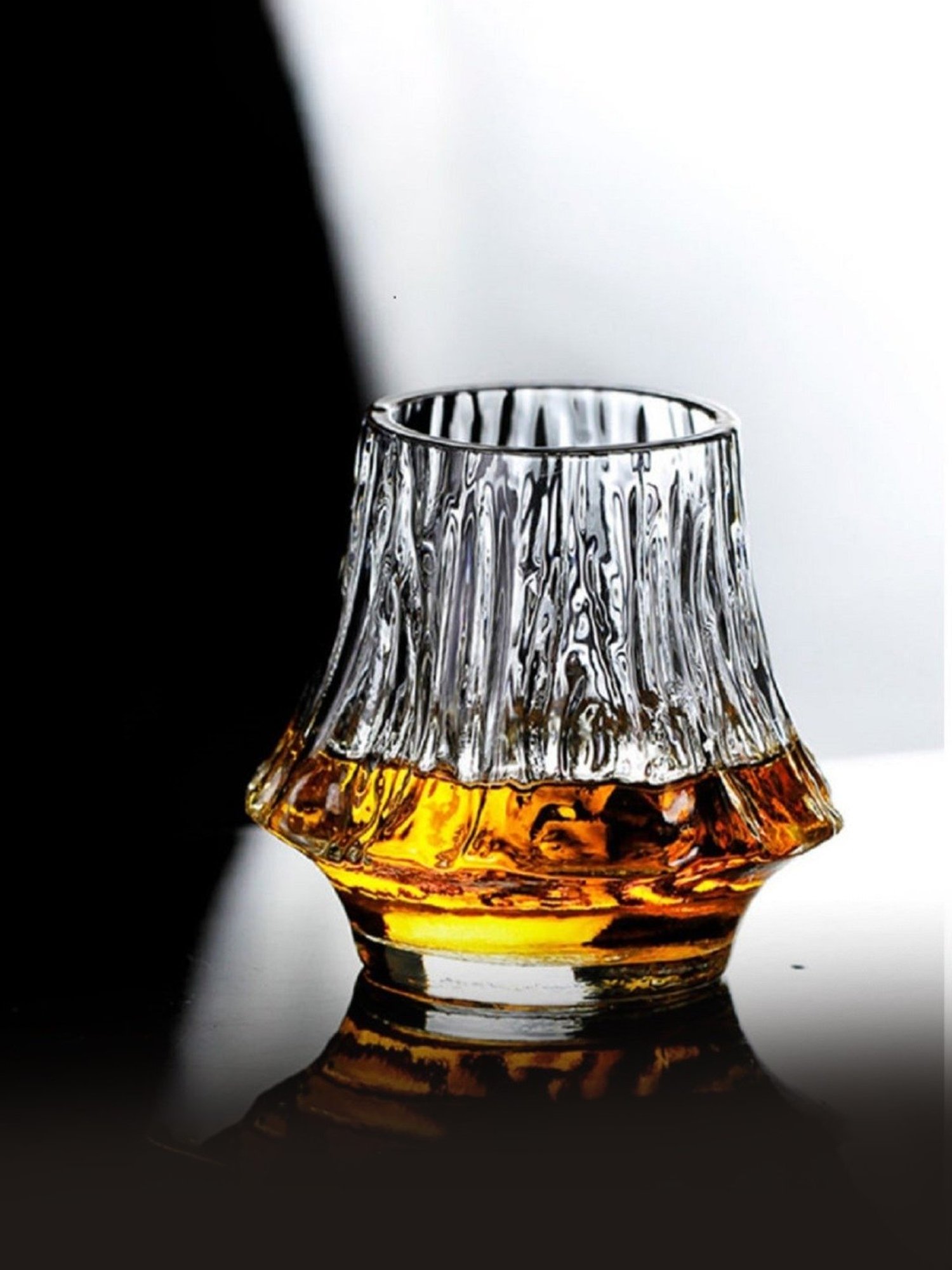 Melbify Japanese Fuji Snifter Transparent Whiskey Glass 300ml - Set of 6