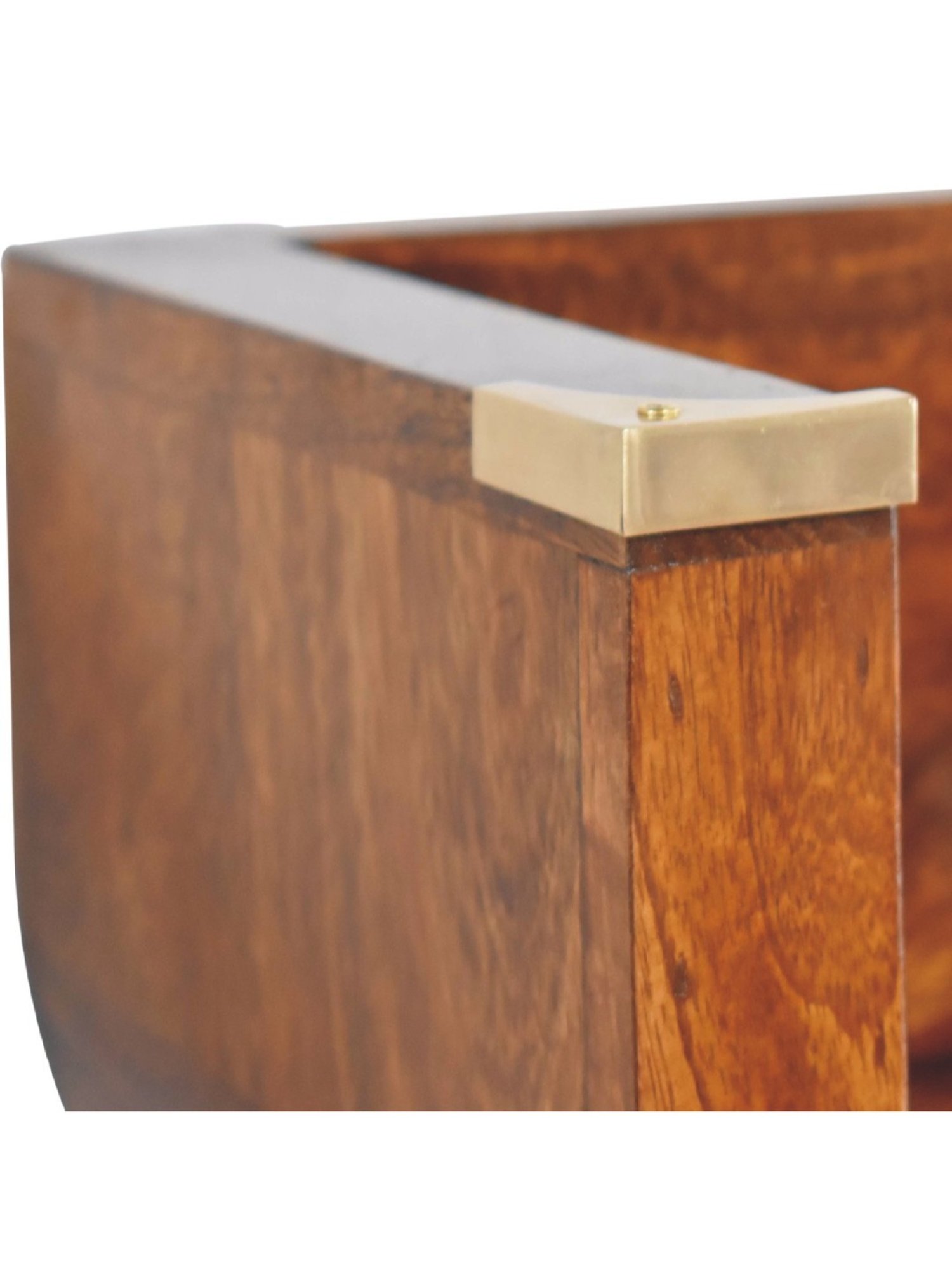 Sleepyhead Ally Teak Brown Sheesham Wood Bedside Table