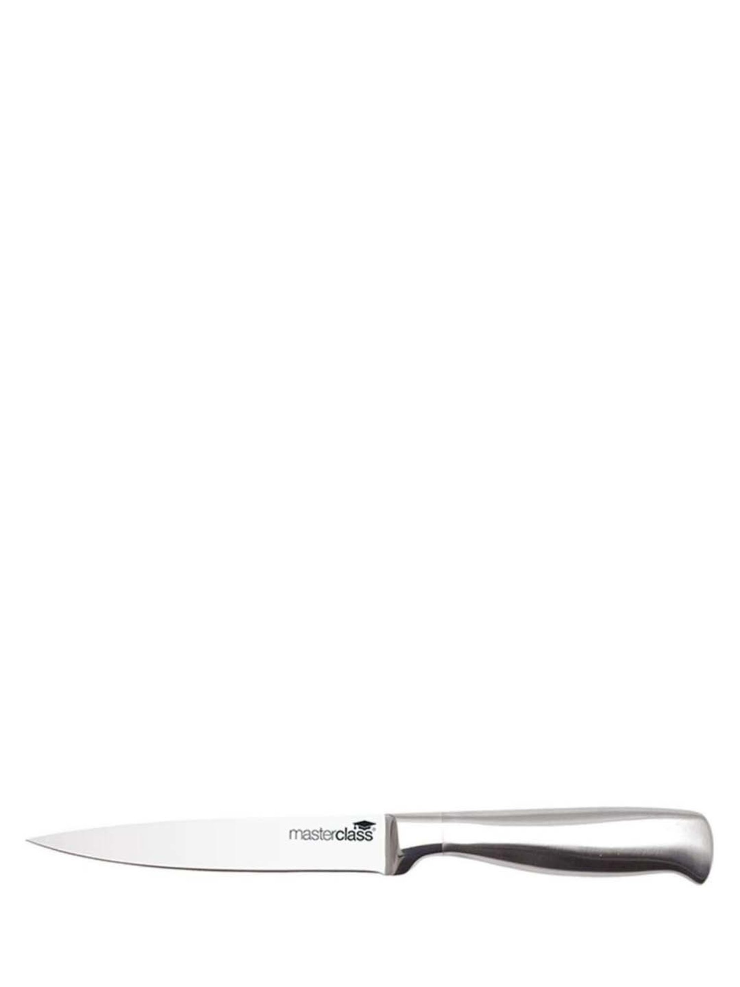MasterClass Silver Medium Stainless Steel Acero Utility Knife - 12 cm