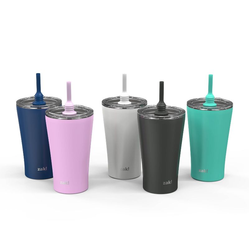 Zac Designs 20oz Stainless Steel Double Wall Vacuum Tumbler Charcoal