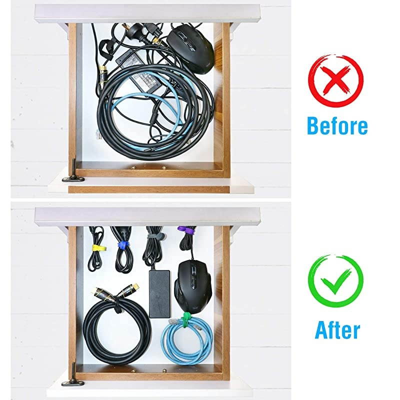 Magnetic Twist TiesSilicone Fridge MagnetsCable Straps with Strong Magnet for Bundling and OrganizingBookmark ClipsCord Wrap for HomeOfficeSchool or Just For Fun 6 Colors12 Pack