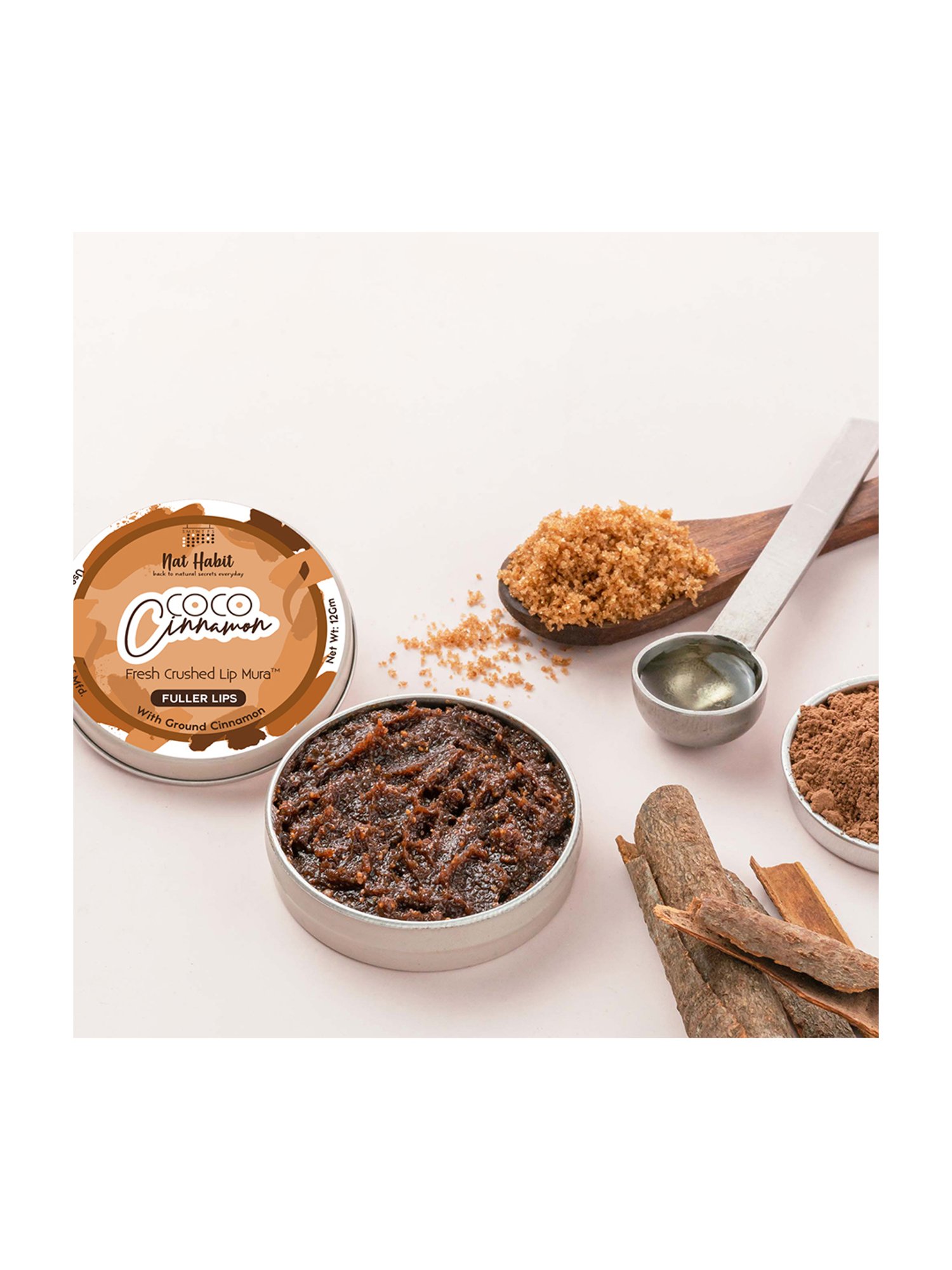 Nat Habit Coco Cinnamon Fresh Crushed Lip Mura - 12 gm