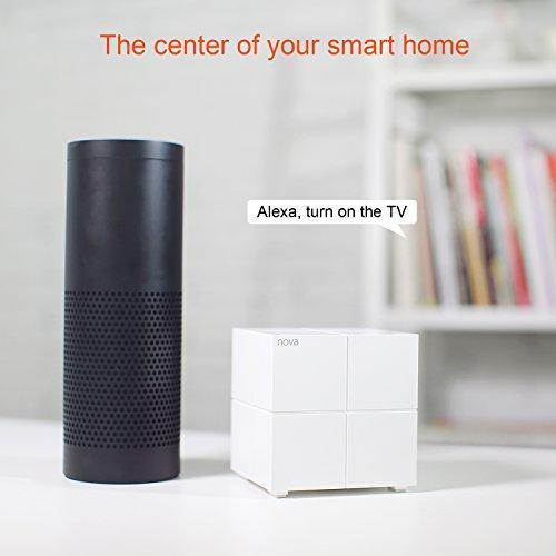Tenda Nova MW6(1-pack) Whole Home Mesh WiFi System Coverage up to 2,000 sq.ft, 1-2 bedrooms, Plug and Play, Works with Alexa,Parental Controls,2 Gigabit Ports/Unit