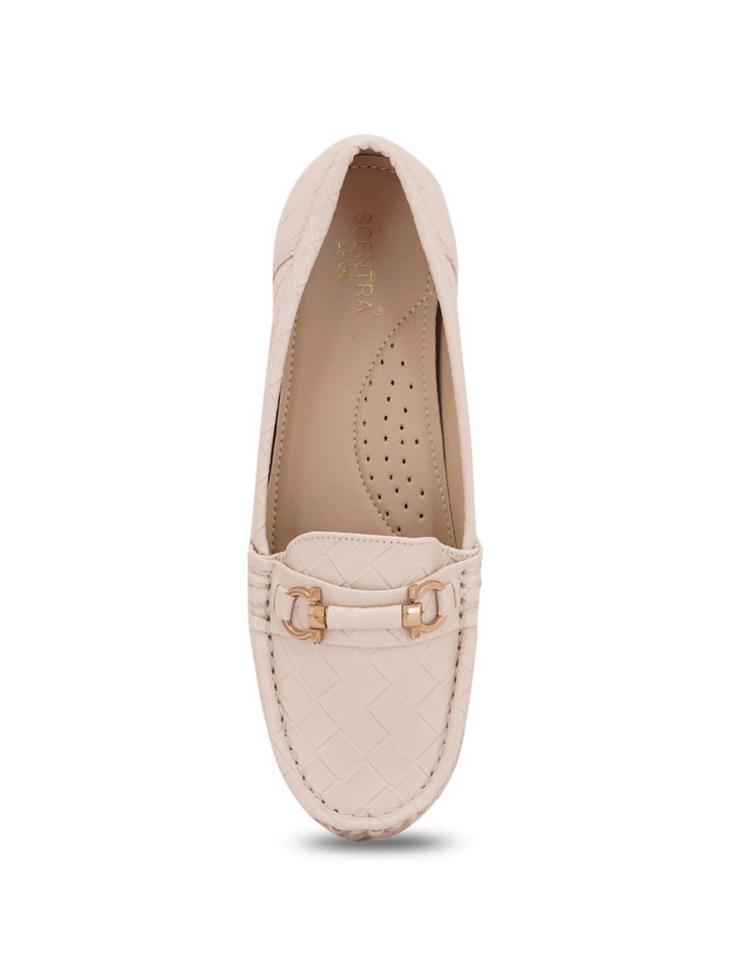 Scentra Women's Beige Casual Loafers