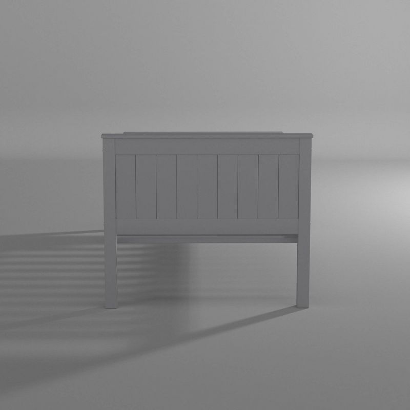 Twin Harmony Wood Platform Bed Dove Gray - Alaterre Furniture