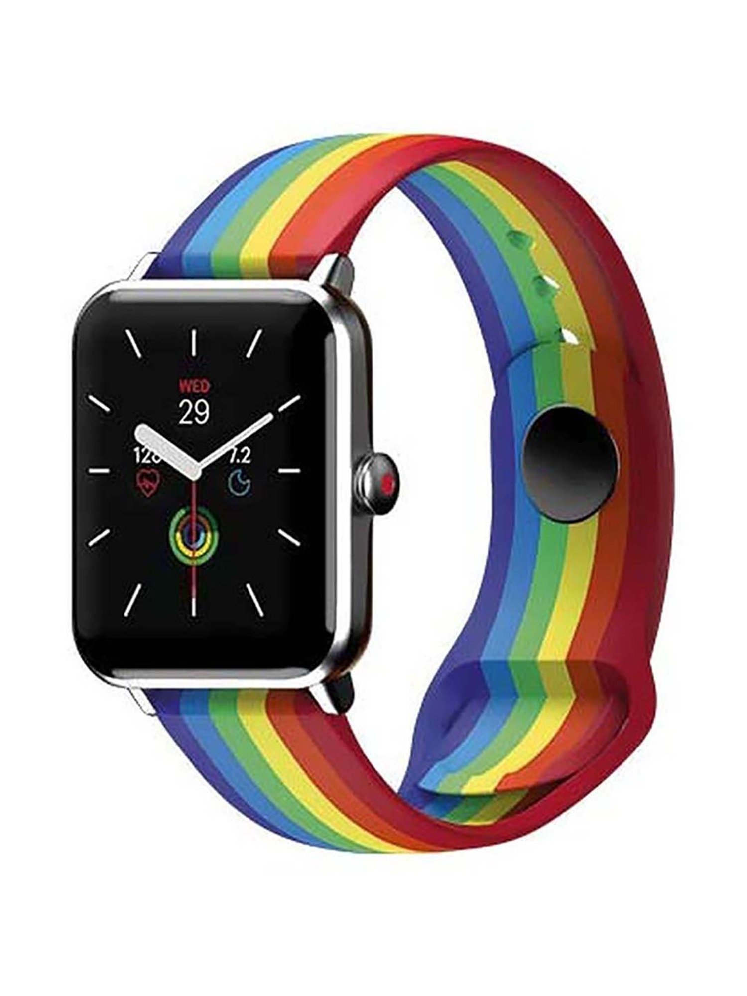 Noise 22 mm Pride Version Silicone Smartwatch Strap (Rainbow)