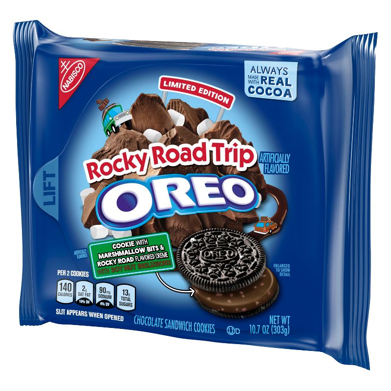 Oreo Limited Edition Rocky Road Trip Chocolate Sandwich Cookies - 10.7oz