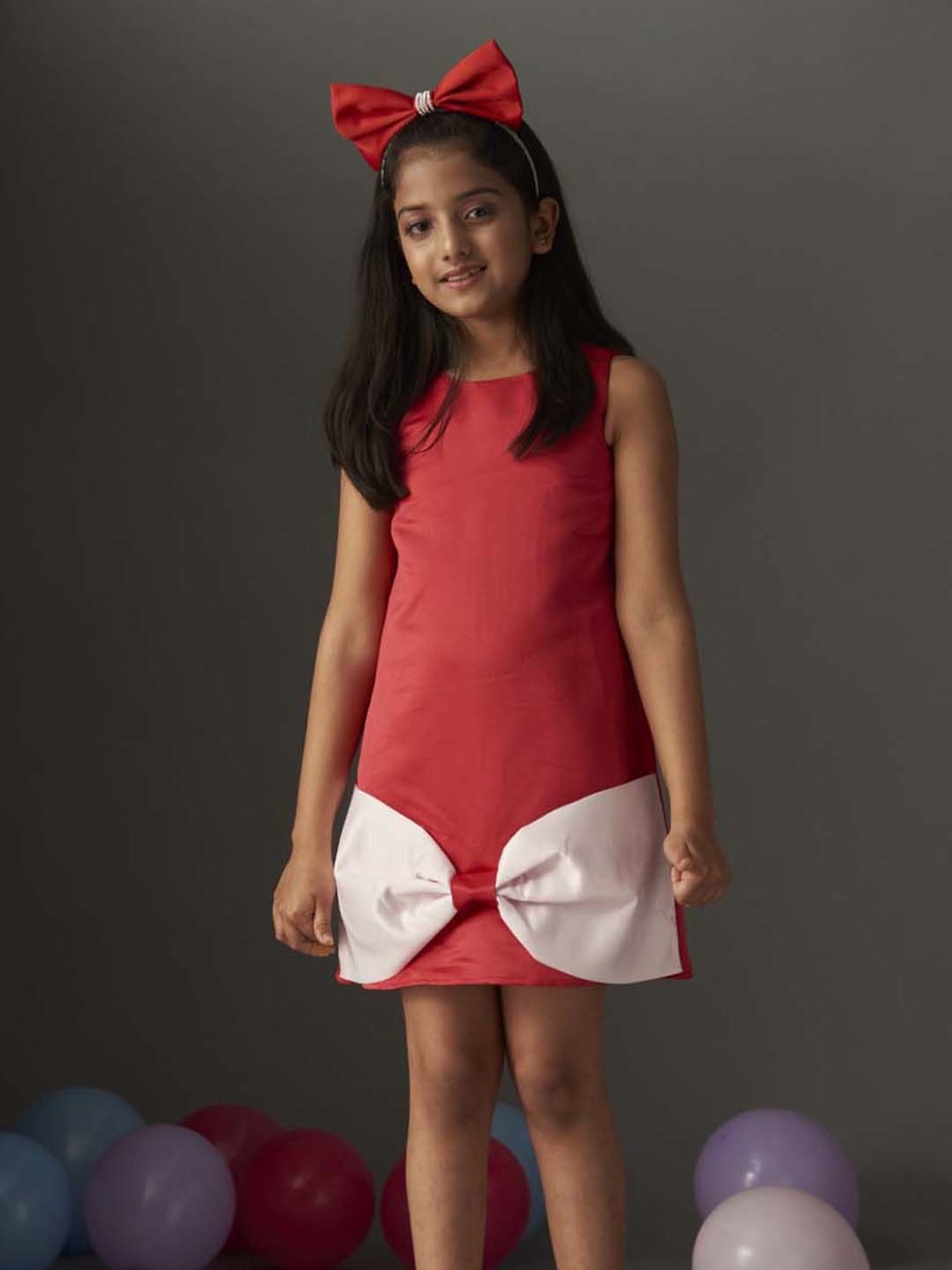 KidsDew Kids Red Regular Fit Dress