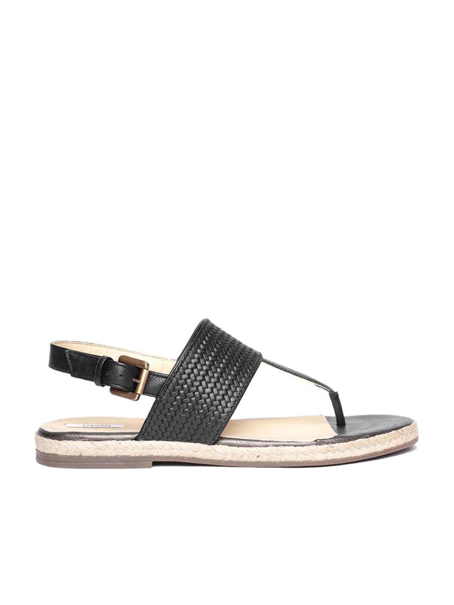 Geox Women's Black Back Strap Sandals