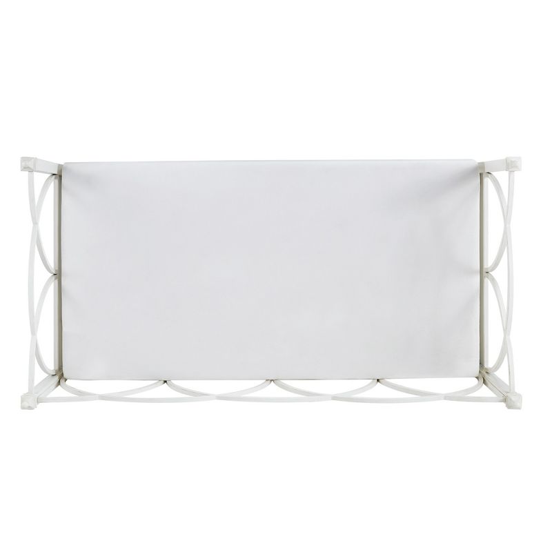 Armell Arched Metal Twin Daybed Antique White - Inspire Q