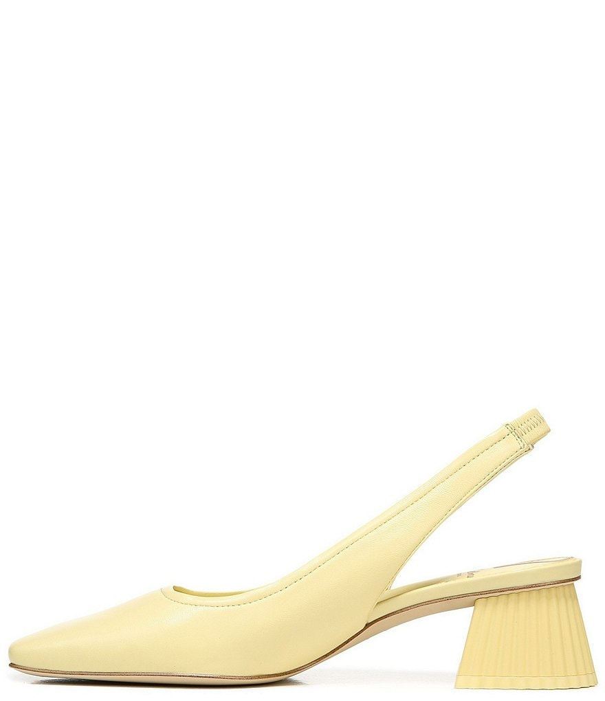 Sam Edelman Toren Leather Sculptural Heel Slingback Pumps