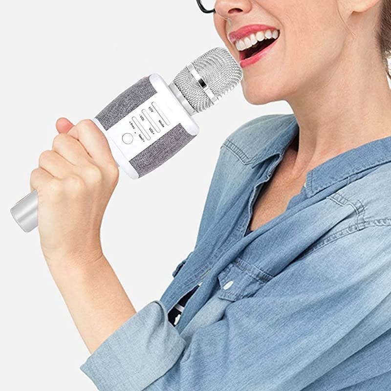 Wireless Karaoke Microphone for Teenagers Family Adults4 in 1 Portable Handheld Home Party Bluetooth Karaoke Speaker MachineTop Birthday Gifts for GirlsBest Present