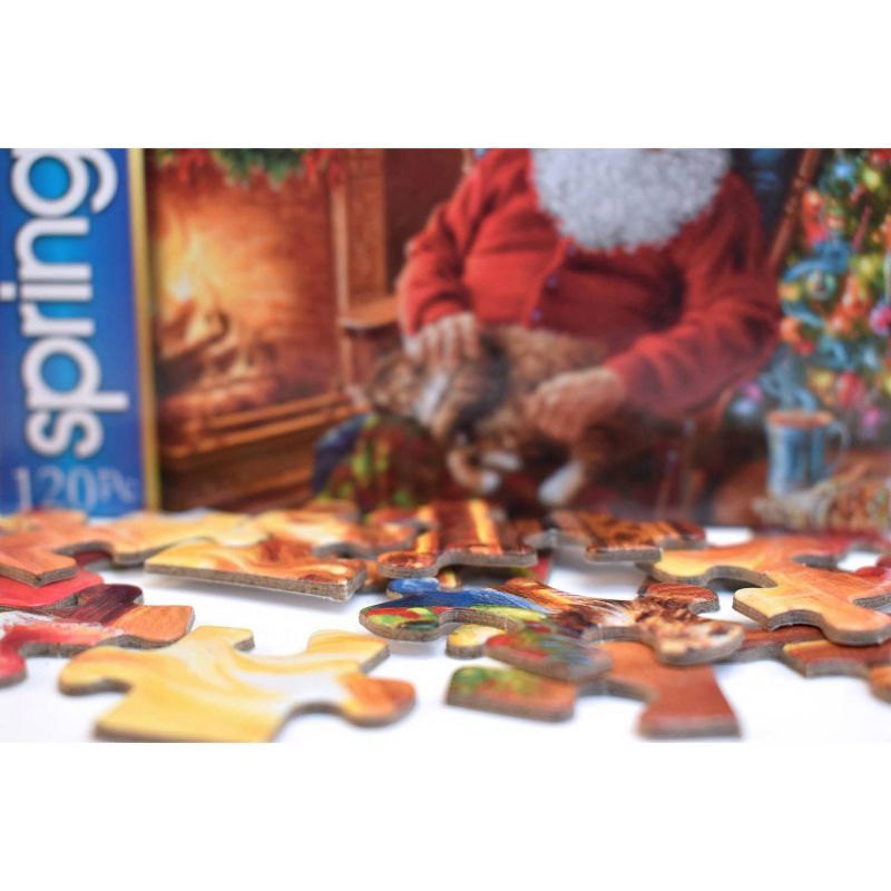 Santa's Cat Nap Mini Jigsaw Puzzle - 120pc