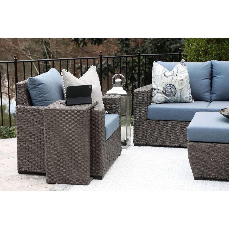 Cullem 6pc Deep Seating Set with Sunbrella - Canopy Home and Garden