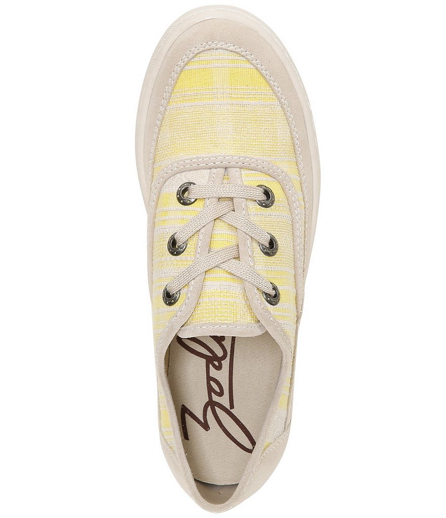 Zodiac Cheezburger Striped Lace-Up Sneakers