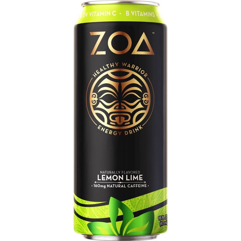 ZOA Lemon Lime Energy Drink - 16 fl oz Can