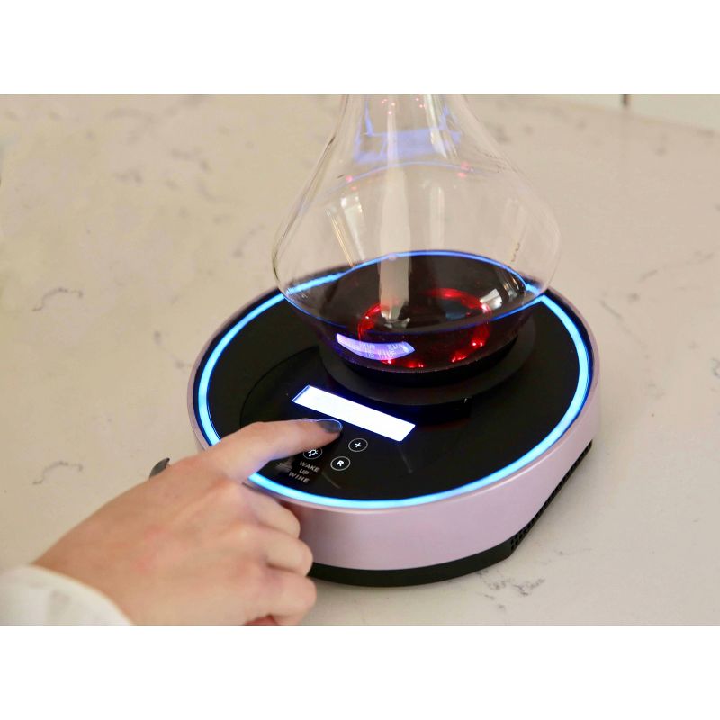 WAKE UP WINE Pro S 750ml Glass Bluetooth Decanter & Electronic Decanting Base